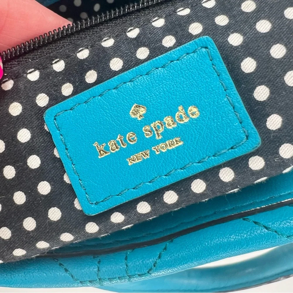 Kate Spade New York Astor Court Lila Quilted Shoulder Bag Deep Turquoise